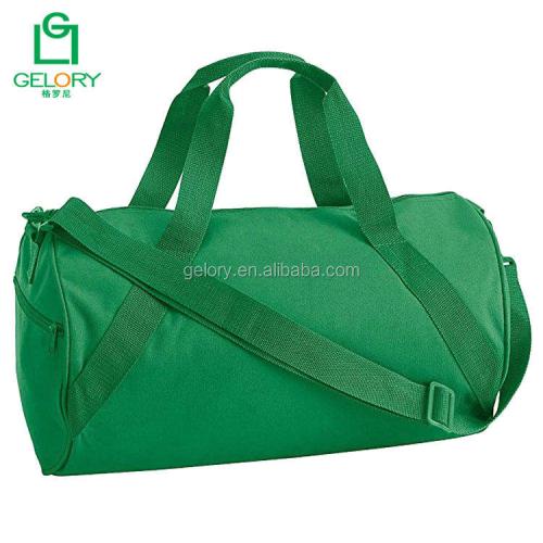 Promotion Cheap Price Custom Logo Round Shoulder Strap Gym Bag Polyester Sports Duffle Bag