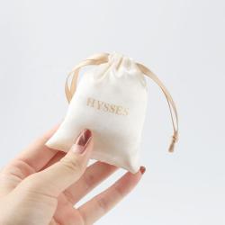 Wholesale  Custom Logo Silk Satin Pocket Drawstring Small Necklace Gem Package Recyclable Jewelry Bag