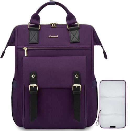 LOVEVOOK Custom logo Waterproof Baby Diaper Bag Travel Diaper Backpack with Changing Pad lightweight travel work mummy nappy bag