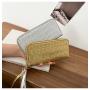 Stone Pattern Women's Purse Long Zipper Clutch Bag Fashion Pu Multi-card Coin Purse Mobile Phone Bag
