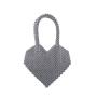 Custom black Heart Beaded acrylic resin bag 2024  Private Label Handmade Women's Dinner Handbag Low MOQ Custom Luxury Pearl Bag
