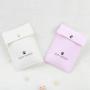 Custom Logo Recyclable Cotton Canvas Comb Packaging Bag Cute Canvas Cosmetic Envelope Pouch