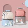 ZX016 Cartoon Breastmilk Bag insulation Dual Compartment Backpack Baby Bottle Insulation Nylon Waterproof Lunch Bags