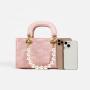 Casual Trendy Pearl Chain  Elegant And Classic Comfortable Handheld bag Fashion Elements Handmade Celebrity-inspired Everyday Us