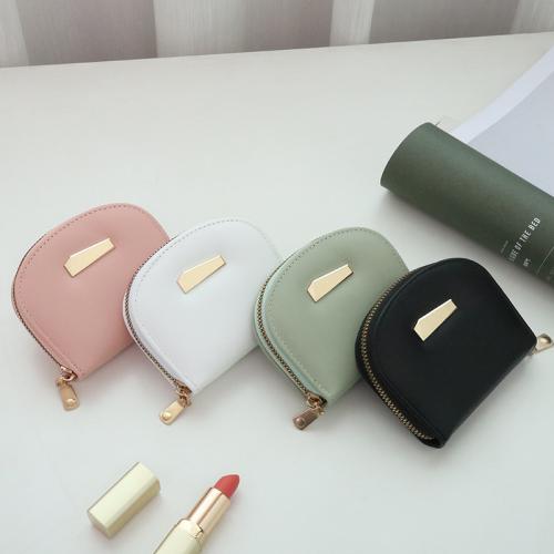 Mini Bag Pocket Lady's Purse Bolsos De Mujer Zipper Card Bag Wholesale Pu Leather Pure Color Fashion Purses