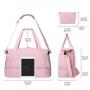 Water-resistant Foldable Sport Gym bags Usb Charger Travel Overnight Weekender Duffle Bag For Women