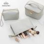 Women Travel Makeup Bag Polyester Large Cosmetic  Brushes  Makeup Bag Case  Box Beauty Bags Make Up Zipper Simple Style