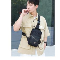 ZR566 Hot Selling Chest Bag Men New Waterproof Shoulder Bag Sports Travel Crossbody Bag Solid Color Oxford Cloth Backpack