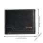 2024 New men's wallet fashion plaid horizontal soft leather men's short wallet large capacity multi-card purse