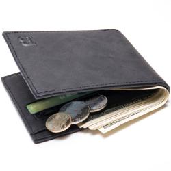 Vintage Style Short Section Men Wallet Pu Leather ID Card Wallet Male Coin Purse Front Pocket Wallet for Men Women Polyester OEM