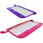 Gelory Pencil Pouch Stationery Bags Zipper Pencil Bag with PVC Window Zipper Pen Case Cosmetic Makeup Pouch School Pencil Bag