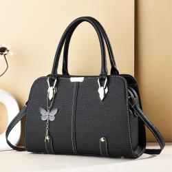 2023 New Middle-aged Women's Handbag Large Capacity Shaped Messenger Bag Butterfly Pendant Single Shoulder Bag