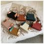 2023 New Fashion Chain Versatile Ins Thread Messenger Bag Hot Sell Zipper Square Bag China Wholesale PU Ladies Shoulder Bag
