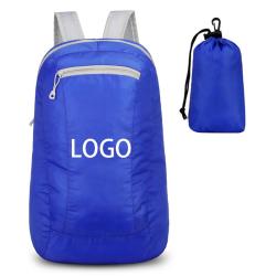 Custom Print Outdoor Leisure Foldable Sports Backpack Lightweight Water-Resistant Casual Cycling Collapsible Bag