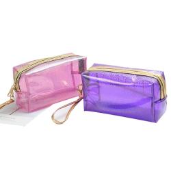 Laser PVC Travel Toiletry Women's Cosmetic Bag Factory Custom Multifunctional waterproof large capacity travel storage bag