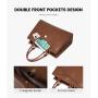 LOVEVOOK 2024 Stylish Ladies Handbags Laptop Work Shoulder Tote Computer Bags Pu Leather 15.6 inch Women Briefcase Laptop Bags