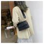 Wholesale Korean Shoulder Crossbody Bag Contrasting Color Pu Women Shoulder Bag Cover Fashion Women Customs Handbag