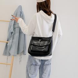China manufacturer custom ita bag fashion girl clear PVC window ita handbag with insert show itabag