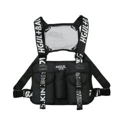 Custom Waterproof Nylon Men Chest Bags Front Pocket Fashion Light Weight Men Chest Rig Bag