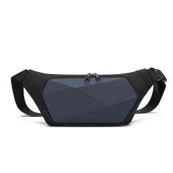 ZF088 Men Single Shoulder Diagonal Cross Bag Travel Fashion Simple Leisure Chest Bag Hard Shell Waterproof Waist Bag