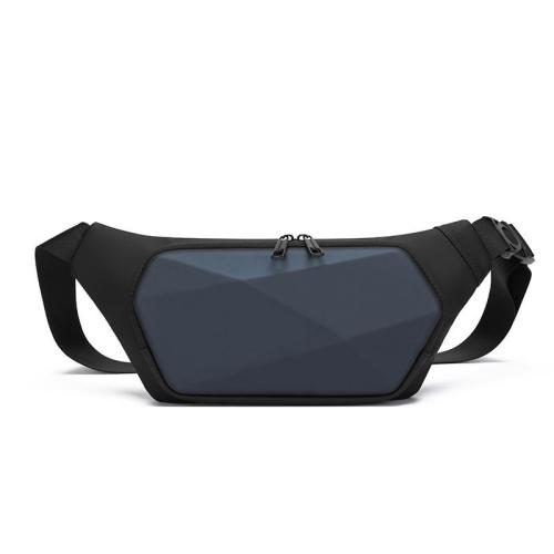 ZF088 Men Single Shoulder Diagonal Cross Bag Travel Fashion Simple Leisure Chest Bag Hard Shell Waterproof Waist Bag