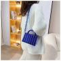 Fashion Ladies Designer Bags Elegant Women Clear Purse Crystal Acrylic Clutch Bag With Golden Lock Hasp Trendy Shoulder Handbag