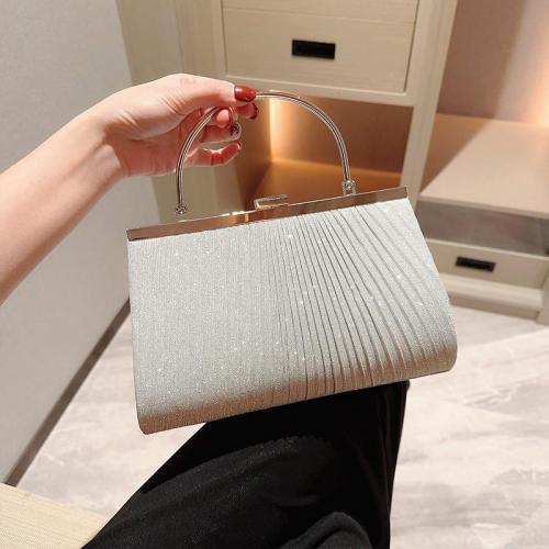 Popular twinkling women party clutch bags dinner dress handbag evening wedding wrinkle clutch handbags for women