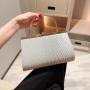Popular twinkling women party clutch bags dinner dress handbag evening wedding wrinkle clutch handbags for women