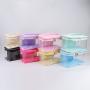 Keymay New Design RTS Toiletry Clear Nylon Bag Large Zipper Top Open Makeup Pouch Bag Transparent PVC Cosmetic Bag Make up Case