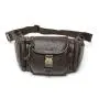 Fashion Small Cow Leather Chest Sling Pack Outdoor Leisure Shoulder Bag for Men