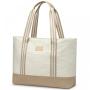 LOVEVOOK Stylish Lightweight 15.6 In Large Canvas Work Tote Laptop Teacher Bag Business Shoulder Bag Travel Tote Bags for Women