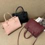 Women's tote bag ladies handbag 2024 new V pattern embossed handbags small shoulder bag casual mobile phone bag