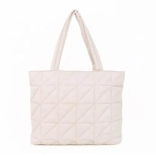 CHANGRONG Custom Lightweight Quilted  Puffer Handbag Luxury Puffer travel Tote With Zipper
