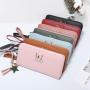 ZR355 Wallet New Korean Butterfly Hollow Hardware Women's Handbag Large Capacity Large Screen Phone Zipper Long Bag