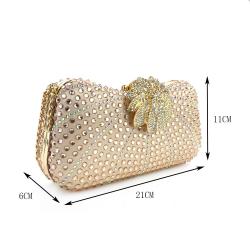 Wholesale fancy silver rhinestones clutch purses pochette femme sac de soiree beaded rhinestone evening clutch bags for women