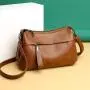 Classical vegan leather bags women handbags ladies mom brown shoulder bag cross-body leather bags