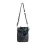 New design handbags nylon lady shoulder bag Fashion fold messenger bag for women PU stitching bucket small crossbody bag