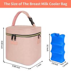 Hot Sale Breast Milk Cold Storage Cooler Bag With Ice Pack Breastmilk Cold Storage Cooler Bag