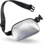 Gelory Fashionable Mini Belt Bag Travel Workout Running Hiking PU Leather Fanny Pack Chest Bag for Women