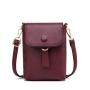 New Pure Color Simple Match Foreign Style Texture Purse Mobile Phone Bag Single Shoulder Oblique Span Mini Female Bag