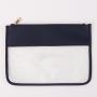 RTS PVC Material Makeup Bag Cosmetic Fashion Style Clear Flat Pouch Clear Pvc Makeup Pouch Transparent bag