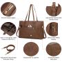 2pc/set Fashionable office lady computer tote handbag set large leather shoulder bags Croc solid laptop briefcase bags for women