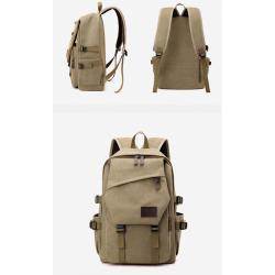 ZF161 New Leisure Backpack Outdoor Men Travel Bag Fashion Retro Canvas Shoulder Bag Large Capacity Waterproof Student Schoolbag