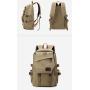 ZF161 New Leisure Backpack Outdoor Men Travel Bag Fashion Retro Canvas Shoulder Bag Large Capacity Waterproof Student Schoolbag