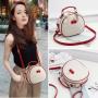 ZR696 Women Bags Cherry Fashion PU Leather Girl Lovely Small Square Bag Simple Zipper Shoulder Crossbody Phone Bag Female Party