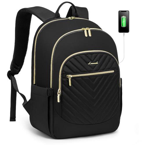 LOVEVOOK wholesale quilted computer bags large 15.6 17.3in business daily school daypack custom laptop travel women's backpacks