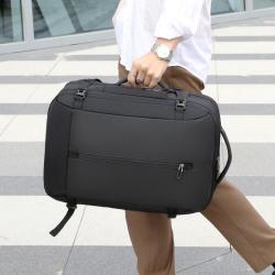 Hot Selling Unisex 17-Inch Large Capacity Travel Backpack Expanded Nylon Computer Bag with USB and Zipper Closure Waterproof