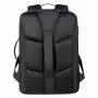 Men's Large Capacity Nylon Business Backpack Waterproof Outdoor Travel Computer Bag with Expansion and Printed LOGO