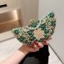 Green Luxury dinner bag for women rhinestone banquet clutch evening purse wholesales crystal bling evening clutch bagag women