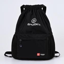 LX047 Custom Drawstring Backpack Lightweight Travel Sport Basketball String Bag with Pocket for Swimming Beach Fashion Sport Bag